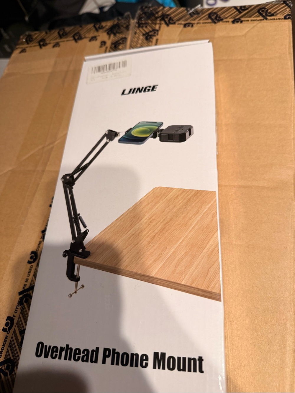 Uinge Overhead Phone Mount in Black